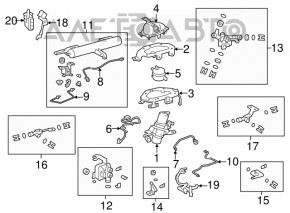 Rear left body tilt sensor Lexus RX350 RX450h 10-15