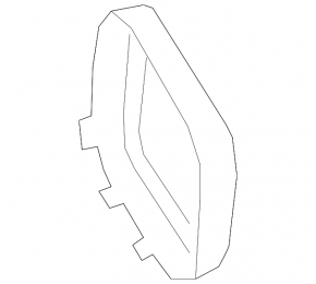 Right muffler trim for Mercedes A-class V177 19-22 chrome