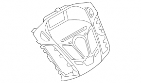 Air duct dashboard central Ford Focus mk3 11-14 prerest