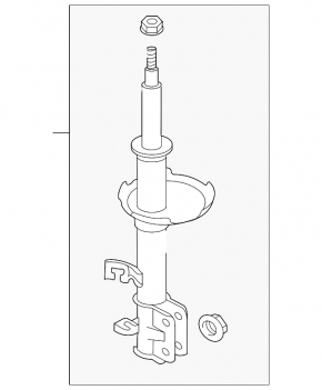 Front right shock absorber for Nissan Cube 08-14