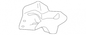Rear subframe burr right Ford Edge 15-