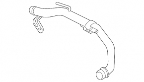 Cooling system pipe metal Ford Explorer 20-24 2.3T
