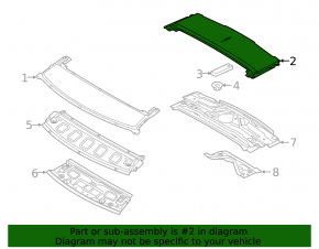 Metal roof for Land Rover Range Rover Velar 18-23 with panoramic windows, sawed off