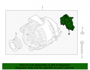Voltage regulator BMW X5 E70 07-13 on the generator, 220A