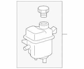 Lexus GS200t GS300 16-19 Intercooler Expansion Tank