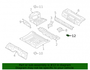 Rear right muffler bracket BMW 5 G30 18-23 4.4T with rubber
