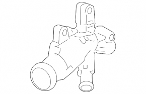 Acura ILX 13-15 Thermostat Housing Cover with Temperature Sensor