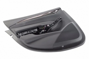 Door trim card rear left Cadillac CTS 14- leather black