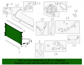 Hyundai Sonata 20-26 HEV Water Cooling Radiator