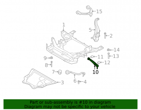 Front lower rear right control arm BMW X6 E71 08-14