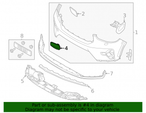 Volvo C40 22-24 Front Bumper Tow Hook Cap