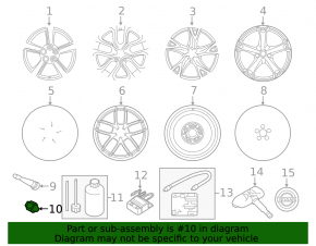 Wheel nut d21 M12x1.25 Infiniti Q50 16-24