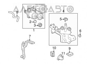 Brake booster Lexus CT200h 11-17 with bracket