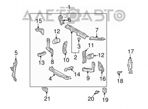 Left eyelash TV bracket for Toyota Highlander 2001-2007