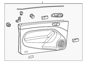 Front right door panel for VW Beetle 12-16