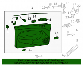 Front right door panel for VW Beetle 12-16