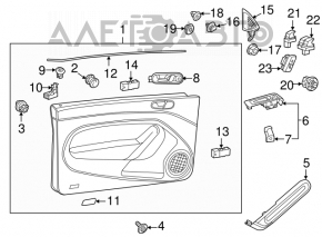 Front right door panel for VW Beetle 12-16