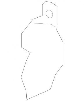 Door hinge lower front right Subaru Forester 14-18 SJ