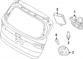 Hyundai Santa Fe 24-26 trunk lock