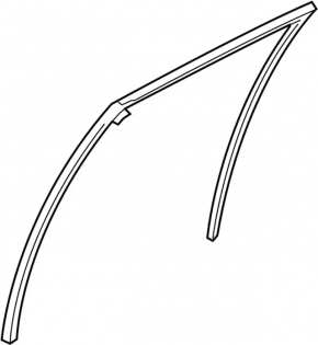 Rear left window seal for Infiniti G25 G35 G37 4d 06-15
