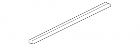 Inner glass seal for the front left door of an Audi Q3 83A 19-25