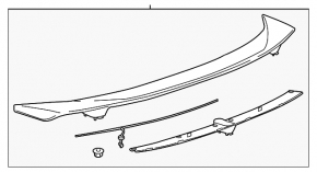 Chevrolet Camaro 16-Series Convertible Trunk Lid Spoiler