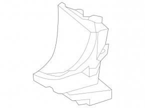 Upper right radiator duct Mercedes GLS-class X166 13-19 foam
