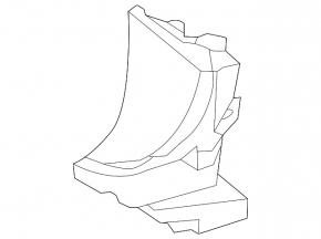 Upper right radiator duct Mercedes GLS-class X166 13-19 foam
