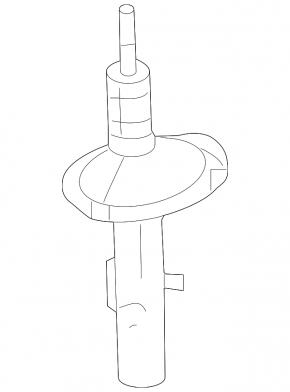 Shock absorber strut assembly front left Ford Flex 09-12 prerest