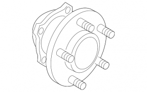 Rear left hub Mazda3 MPS 09-13