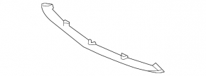 Lower front bumper trim for Mazda 3 09-11 pre-restyling