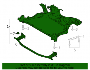Front subframe Mazda 3 19- with amplifier, Mexico built