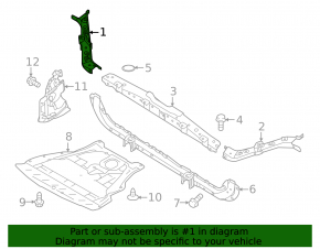 Right eyelash TV bracket for Nissan Rogue Sport 17-22