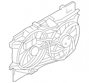 Ford Edge 15-24 Type 2 Radiator Shroud Diffuser Assembly