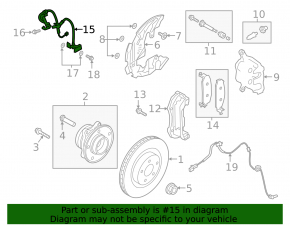 Front left brake hose Ford Explorer 20-