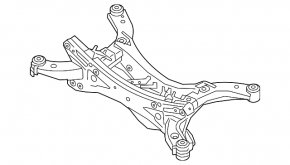 Rear subframe Mazda CX-9 16-FWD