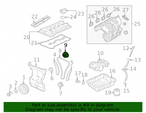 Camshaft Gear Intake Mitsubishi Outlander Sport ASX 11-23 2.0