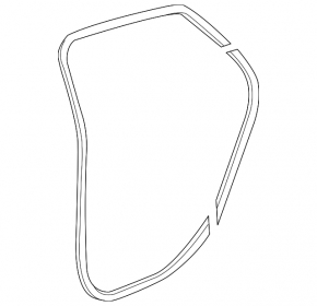 Door seal rear left Chevrolet Impala 14-20