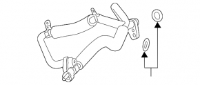 The second air conditioner heater-condenser tube for a Chevrolet Volt 11-15
