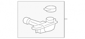 Cadillac ATS 13-19 Windshield Washer Reservoir Neck Without Cap