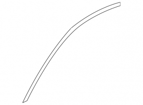 Upper front left door molding for Cadillac ATS 13-18 chrome