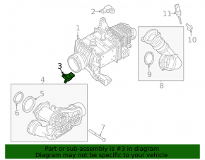 Volvo XC60 22-26 B6 Boost Pressure Sensor