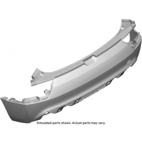 Rear bumper bare Chevrolet Bolt EUV 22-23 without parking sensors