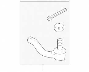 Right steering tip for Toyota Corolla 14-19