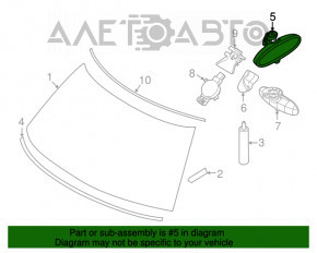 Interior mirror Mini Cooper F56 3d 14- auto dimming