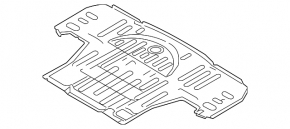 Trunk trough Mitsubishi Outlander 14-20 blue D14, on the body