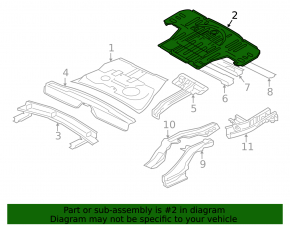 Mitsubishi Outlander 14-20 trunk trough