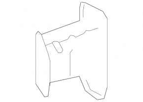 Left front bumper reinforcement fang for Toyota C-HR 18-23