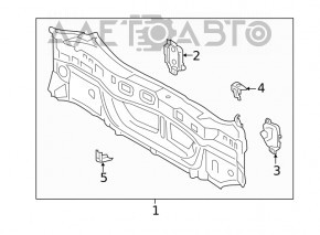 Rear panel Toyota Rav4 19-