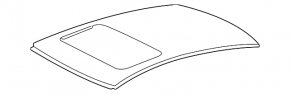 Metal roof for a Lexus ES350 sunroof (2007-2012)